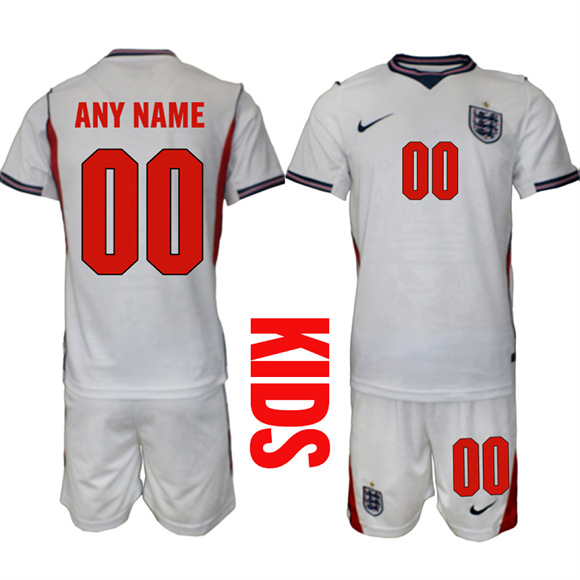 Youth England Custom National Team FIFA x World Cup 2026 Home On Field Jersey