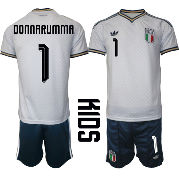 Youth Italy #1 DONNRRUMMA National Team FIFA x World Cup 2026 Away On Field Jerseys