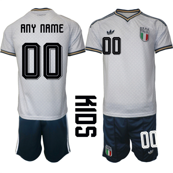 Youth Italy Custom National Team FIFA x World Cup 2026 Away On Field Jerseys