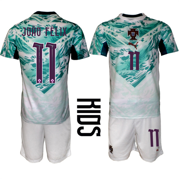 Youth Portugal #11 JORO FELIX Away National Team FIFA x World Cup 2026 Soccer jerseys