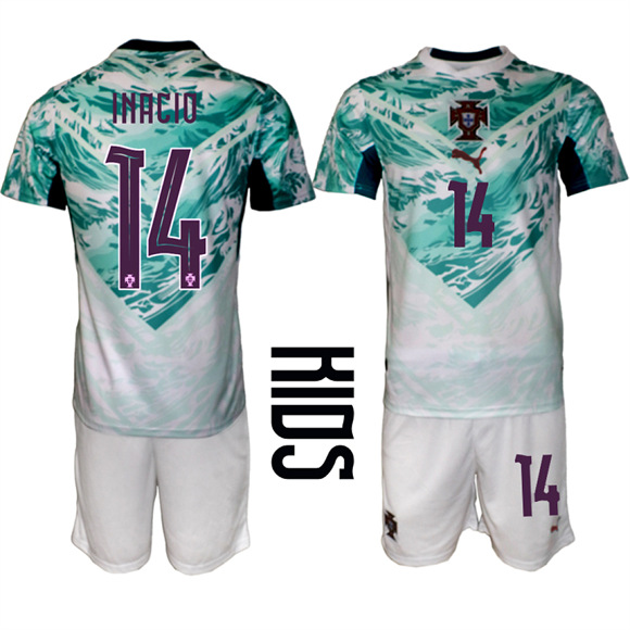 Youth Portugal #14 INACIO Away National Team FIFA x World Cup 2026 Soccer jerseys