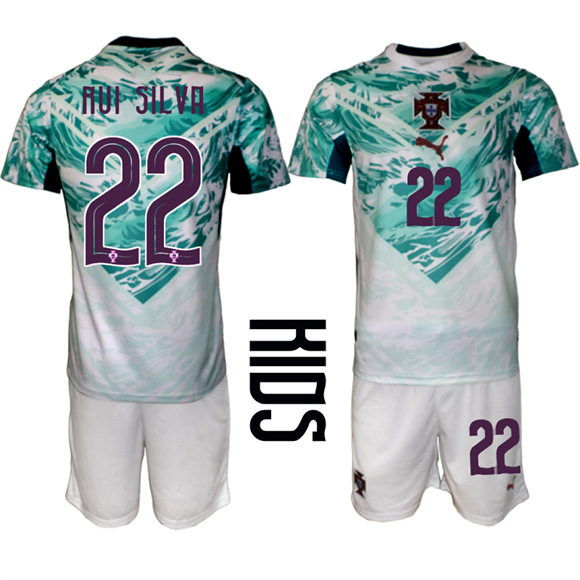 Youth Portugal #22 RUI SILVA Away National Team FIFA x World Cup 2026 Soccer jerseys
