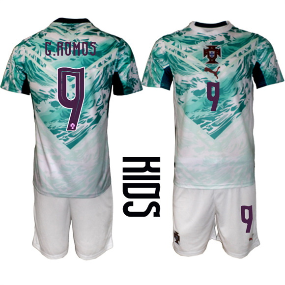 Youth Portugal #9 G.ROMOS Away National Team FIFA x World Cup 2026 Soccer jerseys