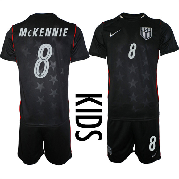 Youth USA #8 McKENNIE Team FIFA x World Cup 2026 Away On Field Suit Jersey