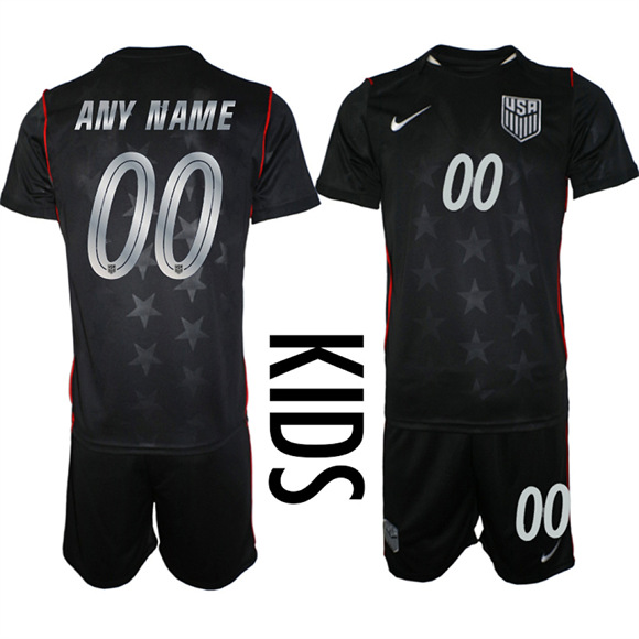 Youth USA Custom Team FIFA x World Cup 2026 Away On Field Suit Jersey
