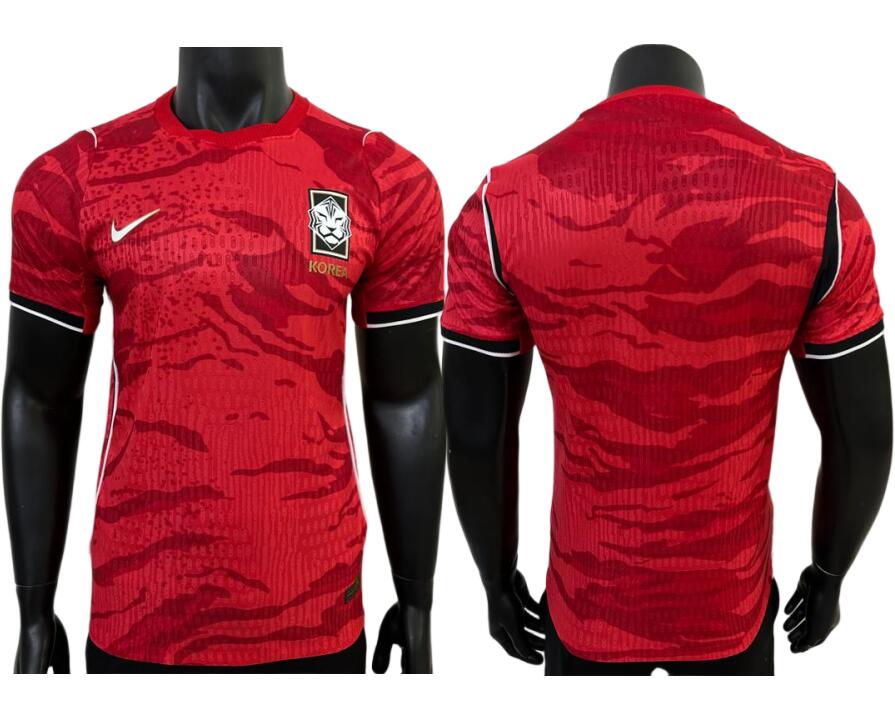 Men's Korea 2026 World Cup Home Red Player Shirt Jersey