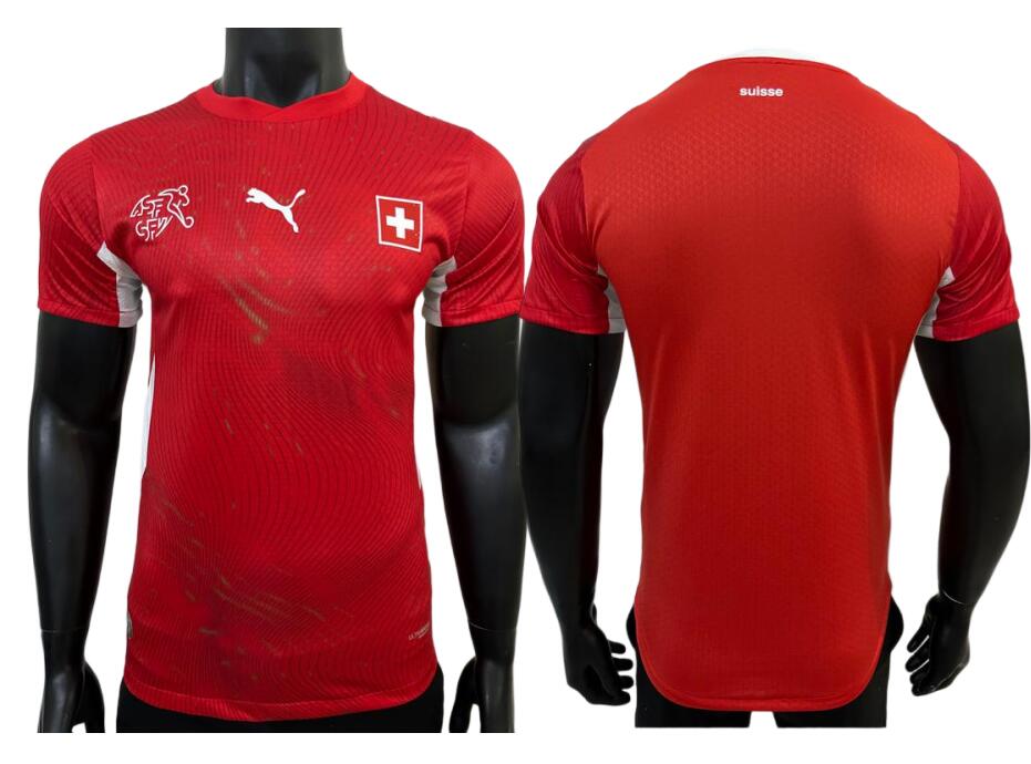 Men's Switzerland 2026 World Cup Player Home Red Jersey