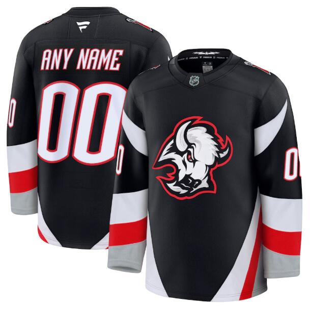 Buffalo Sabres Custom Black Premium Stitched Fanatics Jersey