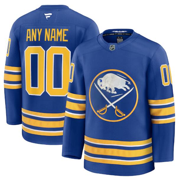 Buffalo Sabres Custom Home Royal Blue Premium Fanatics Jersey