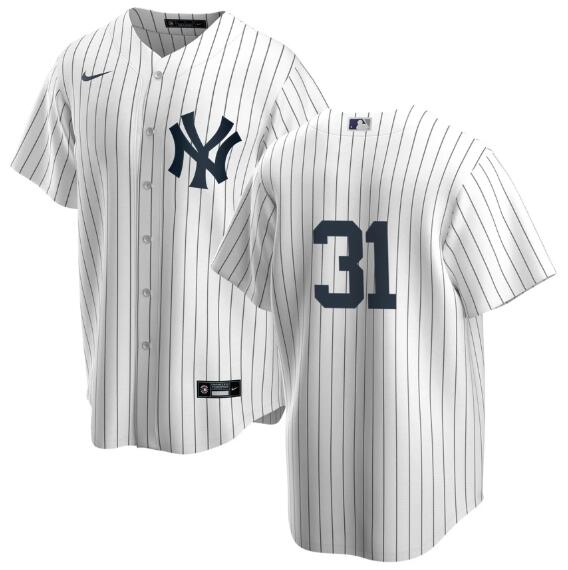 Men's New York Yankees Cam Schlittler #31 No Name On Back Home Official Replica Player Nike Jersey
