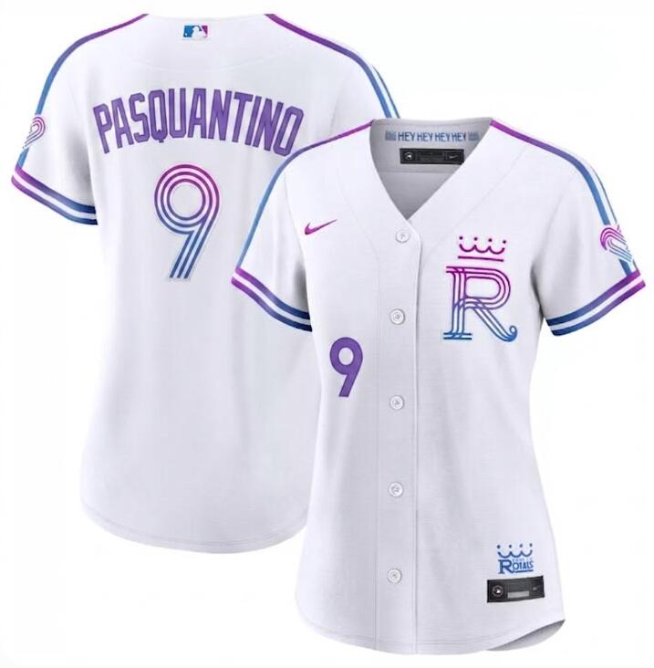 Women's Kansas City Royals Vinnie Pasquantino #9 2026 City Connect Stadium Nike Jersey