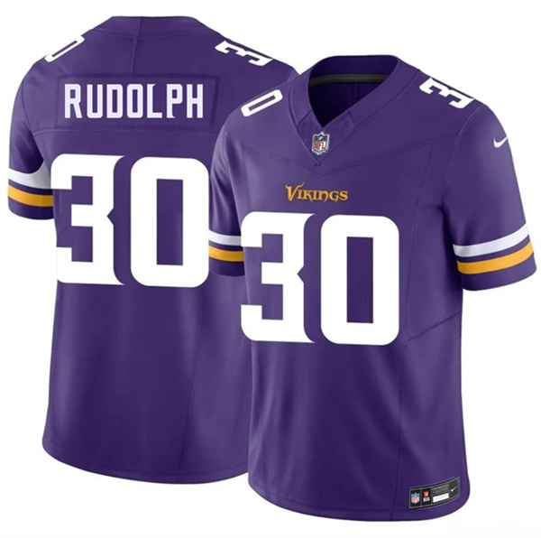 Men's Minnesota Vikings #30 Trayvon Rudolph Purple 2026 F.U.S.E. Vapor Untouchable Limited Football Stitched Jersey