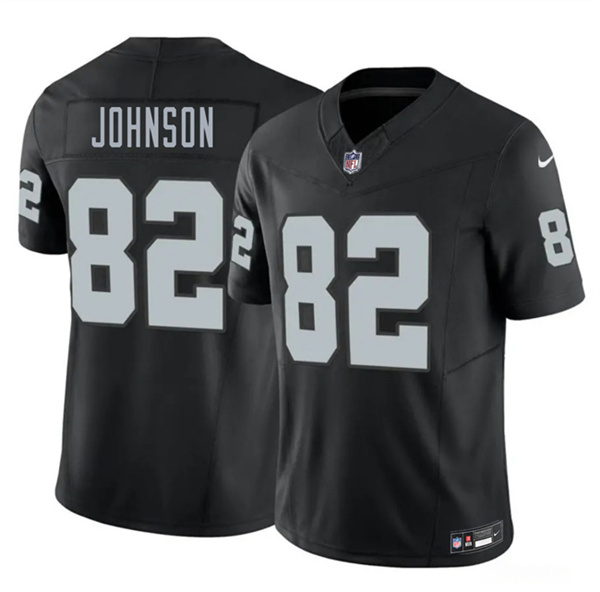 Men's Las Vegas Raiders #82 Brandon Johnson Black 2026 F.U.S.E. Vapor Untouchable Limited Football Stitched Jersey