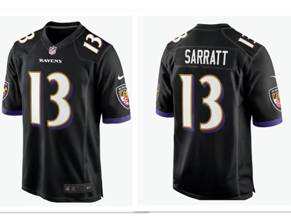 Men's Baltimore Ravens #13 Elijah Sarratt Black Alternate Stitched NFL Nike Game Jersey