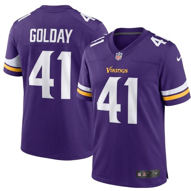 Men's Minnesota Vikings #41 Jake Golday Purple 2026 Draft F.U.S.E. Vapor Untouchable Limited Football Stitched Jersey