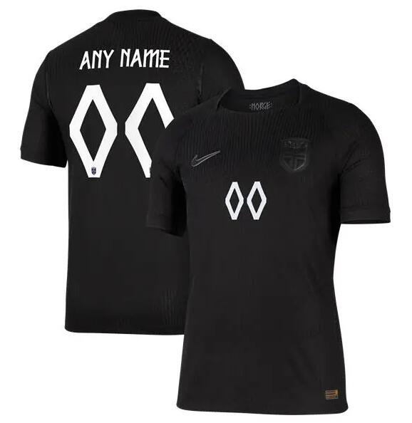 Mens Norway Soccer National Team Black Away 2026 FIFA World Cup Custom AAA Jersey