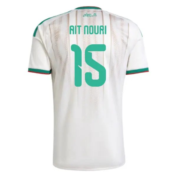 Mens Algeria National Team #15 Rayan Ait-Nouri White Home 2026 FIFA World Cup Team Jersey