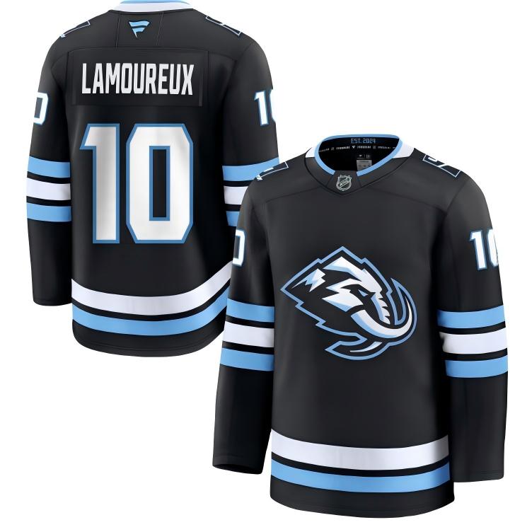 Men's Utah Mammoth #10 Maveric Lamoureux Fanatics Home Navy Blue Premium Jersey