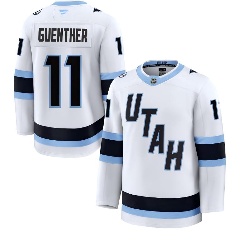 Men's Utah Mammoth #11 Dylan Guenther Fanatics Home White Away Premium Jersey