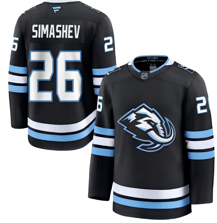 Men's Utah Mammoth #26 Dmitri Simashev Fanatics Home Navy Blue Premium Jersey
