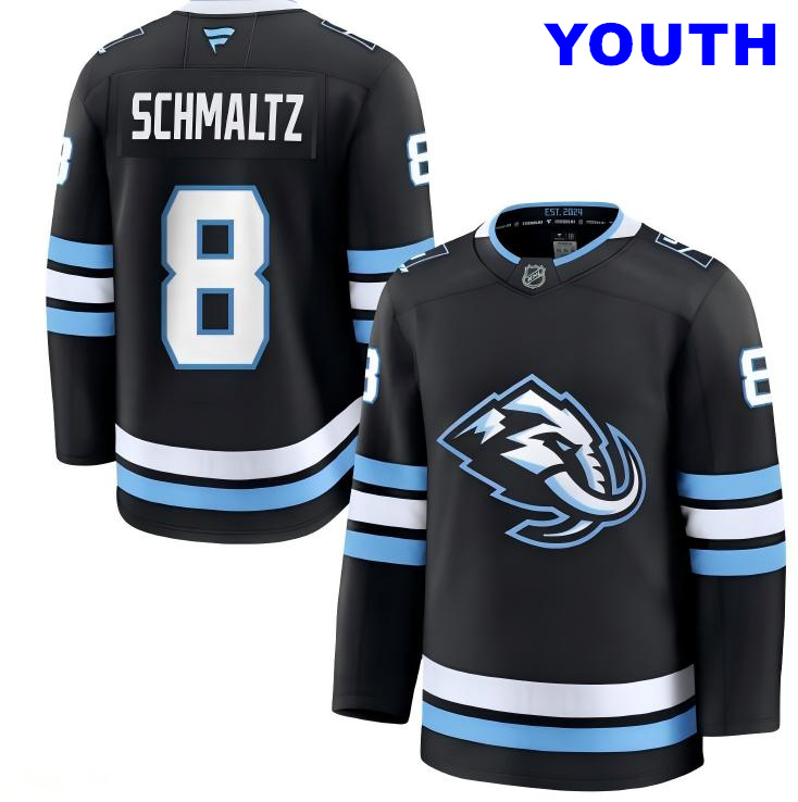 Youth Utah Mammoth #8 Nick Schmaltz Fanatics Home Navy Blue Premium Jersey