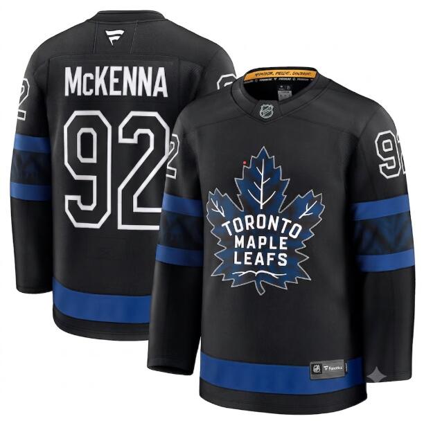Men's Toronto Maple Leafs #92 Gavin McKenna Fanatics Black Alternate Reversible Next Gen Jersey