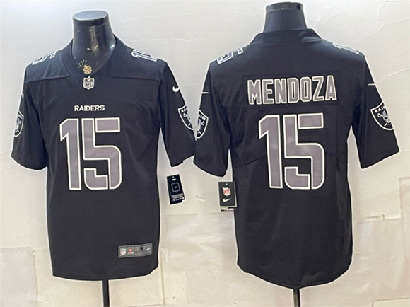 Men's Las Vegas Raiders #15 Fernando Mendoza Black Vapor Untouchable Limited Football Stitched Jersey