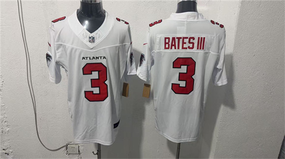 Men's Atlanta Falcons #3 Jessie Bates III White 2026 New F.U.S.E. Vapor Untouchable Limited Football Stitched Jersey
