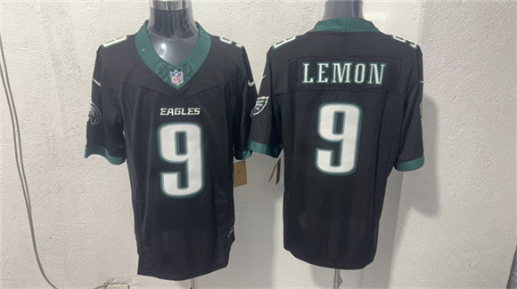 Men's Philadelphia Eagles #9 Makai Lemon Black 2026 F.U.S.E. Draft Vapor Untouchable Limited Football Stitched Jersey