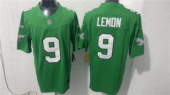 Men's Philadelphia Eagles #9 Makai Lemon Green 2026 F.U.S.E. Draft Vapor Untouchable Limited Football Stitched Jersey