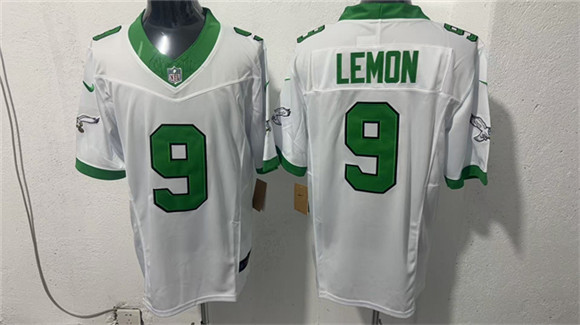 Men's Philadelphia Eagles #9 Makai Lemon White 2026 Draft F.U.S.E Vapor Untouchable Limited Football Stitched Jersey