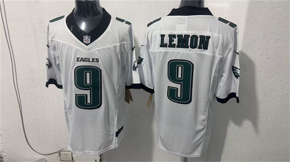 Men's Philadelphia Eagles #9 Makai Lemon White 2026 F.U.S.E. Draft Vapor Untouchable Limited Football Stitched Jersey