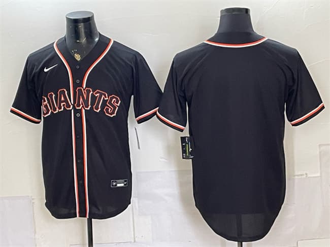 Men's San Francisco Giants Blank 2026 Fashion Replica Black Out Stitched Baseball Jersey
