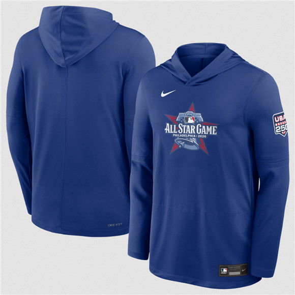 Men's 2026 All-Star Game Royal Collection Dri-FIT Long Sleeve Hooded T-Shirt