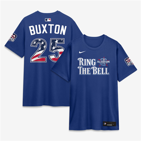 Men's American League #25 Byron Buxton Blue 2026 All-Star Game Name & Number T-Shirt