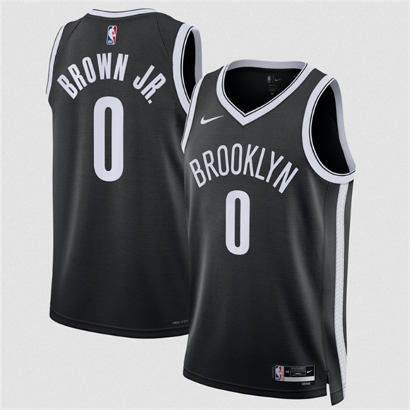 Men's Brooklyn Nets #0 Mikel Brown Jr 2026 Draft Icon Edition Stitched Basketball Jersey