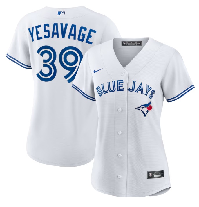 Women's Toronto Blue Jays #39 Trey Yesavage Nike White Home Replica Jersey(Run Small)