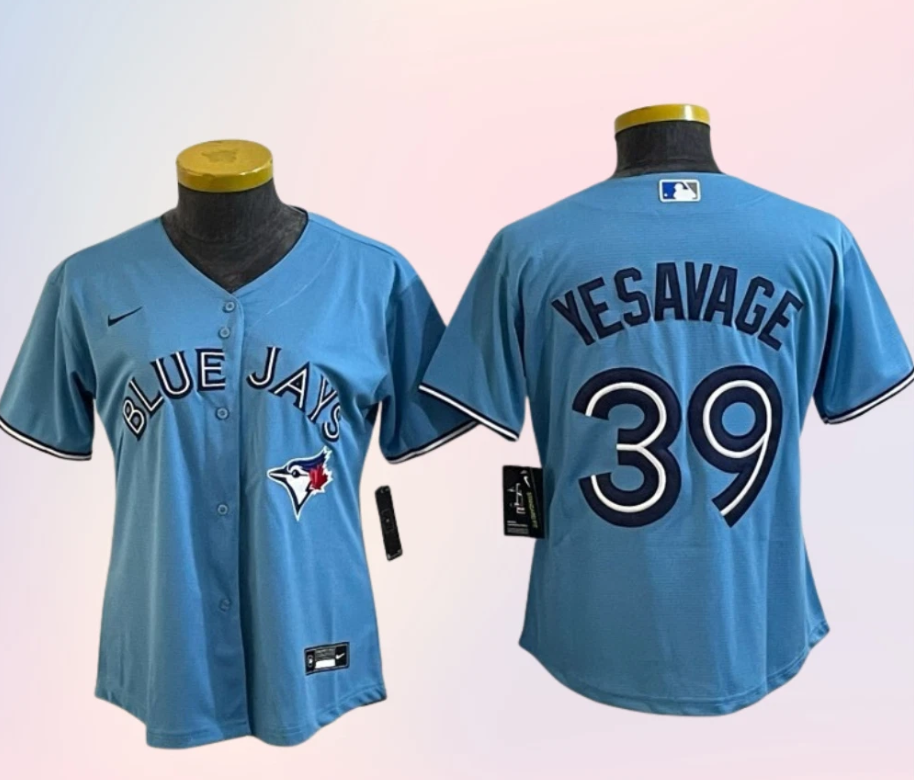 Women's Toronto Blue Jays #39 Trey Yesavage Powder Blue Cool Base Stitched Baseball Jersey(Run Small)