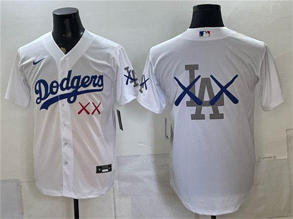 Men's Los Angeles Dodgers White Vapor Premier Limited Stitched Baseball Jersey