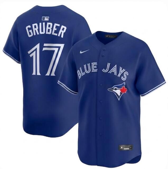 Men's Kelly Gruber Toronto Blue Jays #17 Blue Home Replica Nike Stitched Jersey