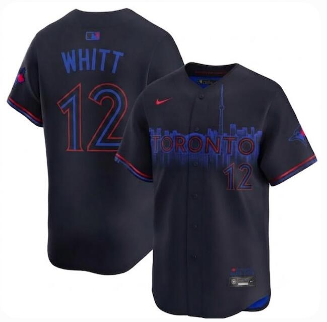 Men's Toronto Blue Jays #12 Ernie Whitt Nike City Connect Limited Jersey