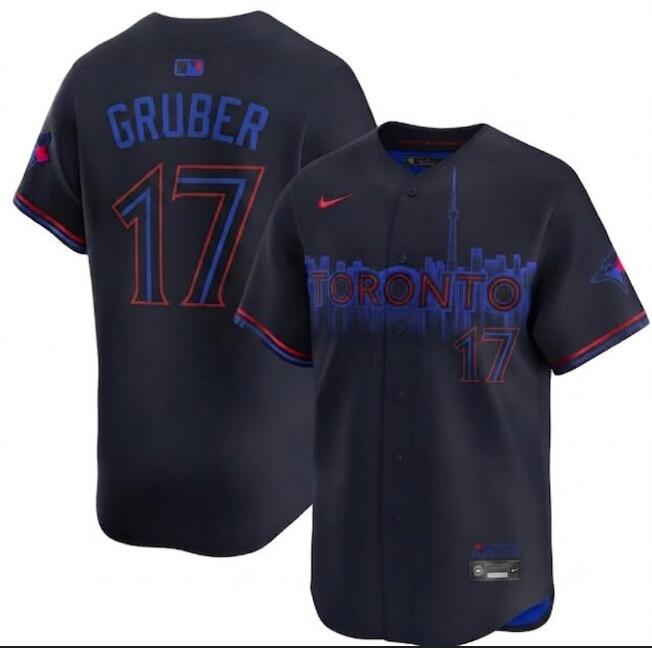 Men's Toronto Blue Jays #17 Kelly Gruber Nike City Connect Limited Jersey