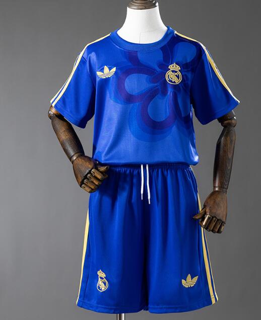 Kids 2026-27 Real Madrid Special Cultural Story Soccer Children Kits Jersey