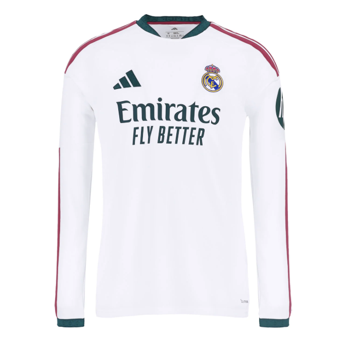 Men Real Madrid 2026-27 Home Long Sleeve Soccer Jersey
