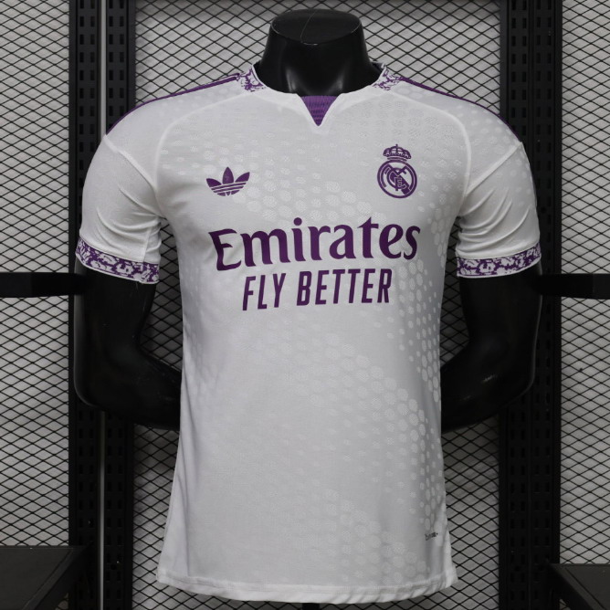 Real Madrid 2026-27 Special Edition White Purple Soccer Jersey Player Version