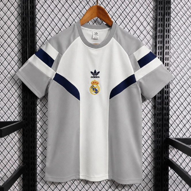 Real Madrid 2026-27 Special Retro Inspired White Grey Soccer Jersey