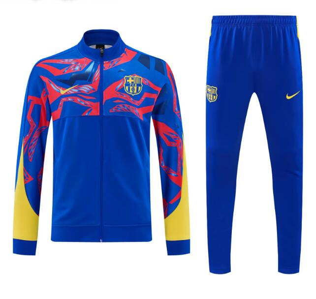 Barcelona 2026-27 Tracksuits Blue Red Training Jacket and Pants