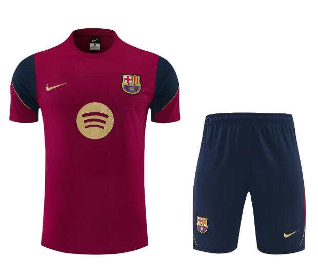 Barcelona 2026-27 Training Uniforms Red Navy Kit Shirt and Shorts