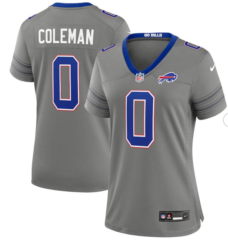 Women Keon Coleman Buffalo Bills #0 Nike Nickel City Game Jersey - Gray
