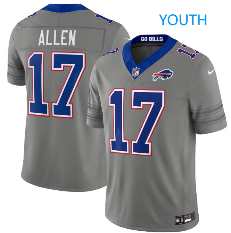 Youth Buffalo Bills #17 Josh Allen 2026 Nickel City Game Alternate Uni Reveal Jersey
